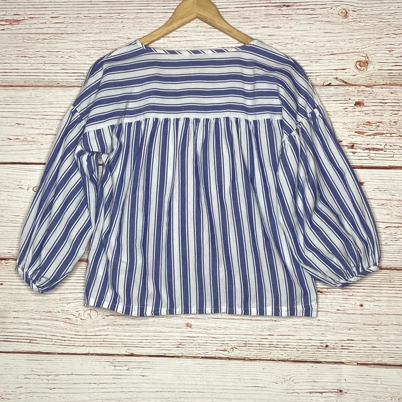 Madewell Peasant Top in Shea Stripe Sz XS - Picture 15 of 15